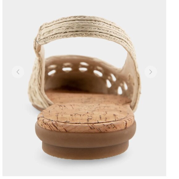 NIB Aerosoles Raffia Diego Slingback 5.5 - Picture 4 of 7